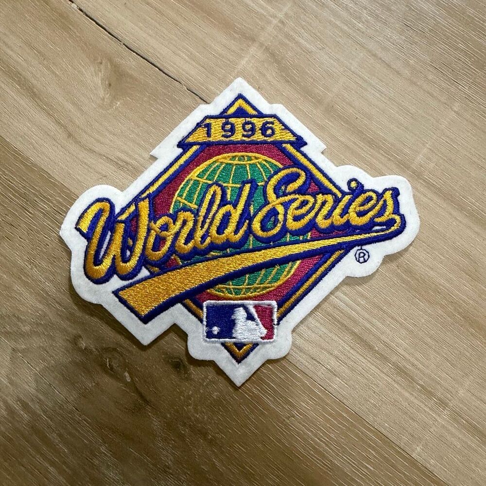 Vintage MLB World Series Sew On Patch 1996 Yankees VS Braves Retro Baseball 90s